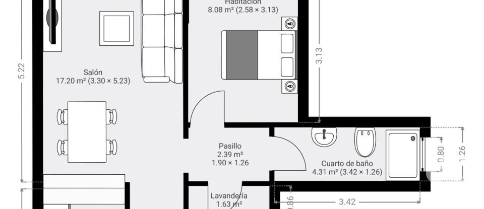 Appartement 2 chambres de 101 m² à Sant Josep de sa Talaia (07839)