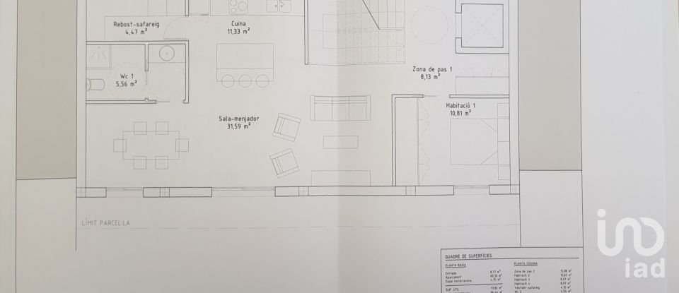 Terreno de 201 m² en L'Espluga de Francoli (43440)