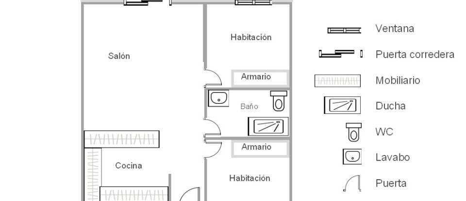 Appartement 2 chambres de 74 m² à Mazagon (21130)