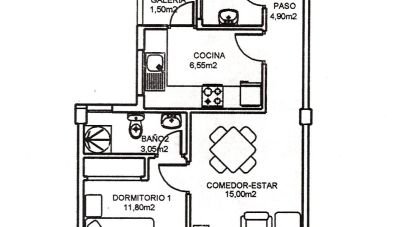 Pis 2 habitacions de 82 m² a San Miguel de Salinas (03193)