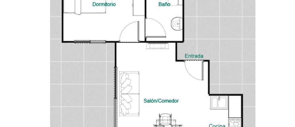 Pis 1 habitació de 68 m² a Vilanova i la Geltrú (08800)