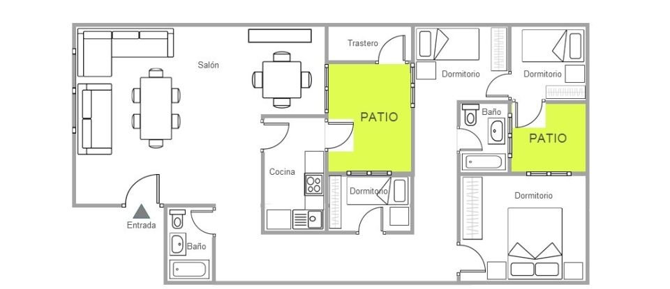 Piso 4 habitaciones de 116 m² en Lepe (21440)