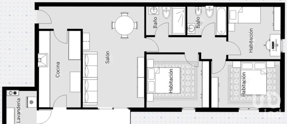 Pis 3 habitacions de 85 m² a Igualada (08700)