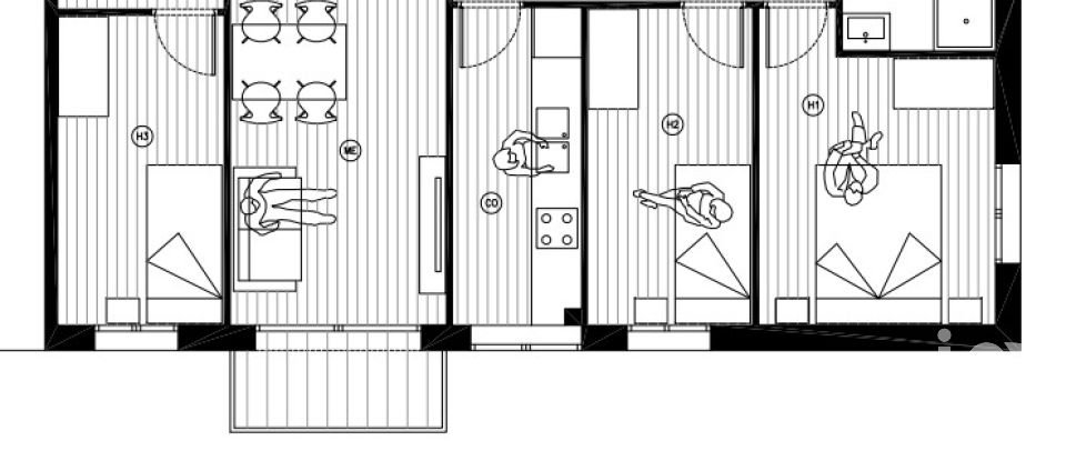 Pis 3 habitacions de 60 m² a Sant Adrià de Besòs (08930)