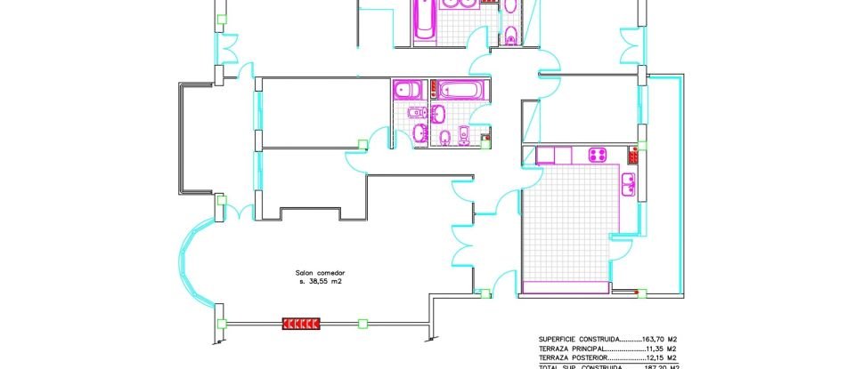 Piso 5 habitaciones de 165 m² en Reus (43202)