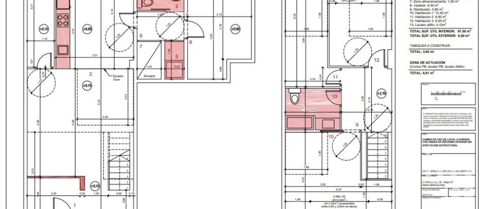 Dúplex 5 habitacions de 120 m² a Barcelona (08007)