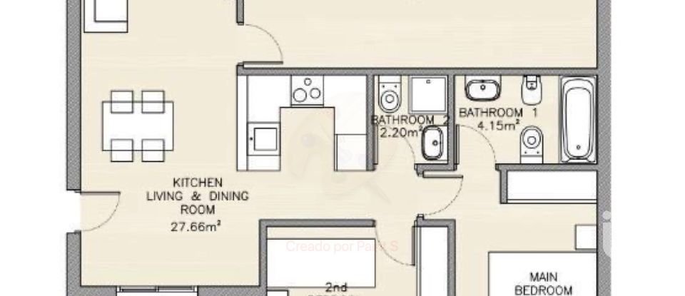 Edificio 2 habitaciones de 60 m² en Águilas (30880)