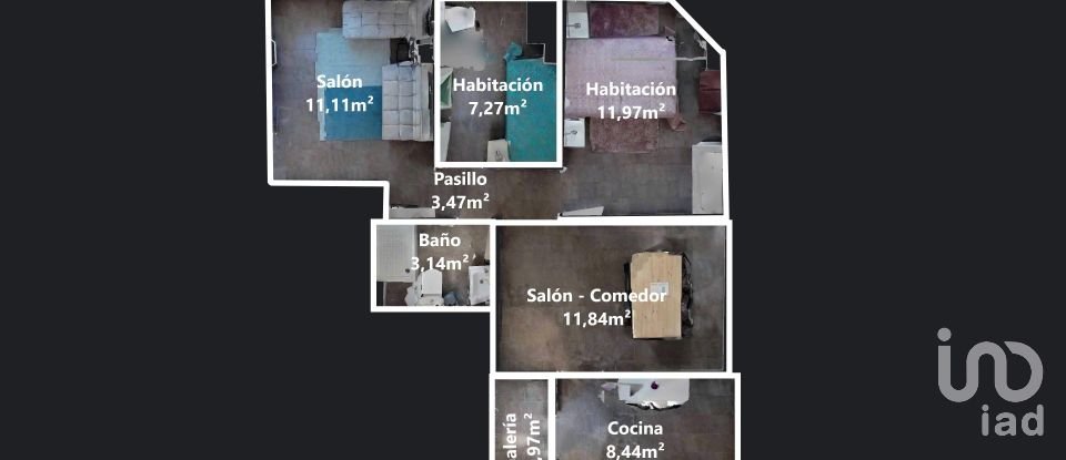 Pis 2 habitacions de 60 m² a Elx/Elche (03201)