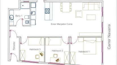 Pis 3 habitacions de 97 m² a El Masnou (08320)