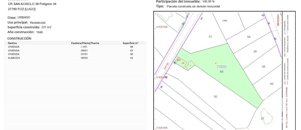 Lodge 4 bedrooms of 221 m² in Foz (27780)