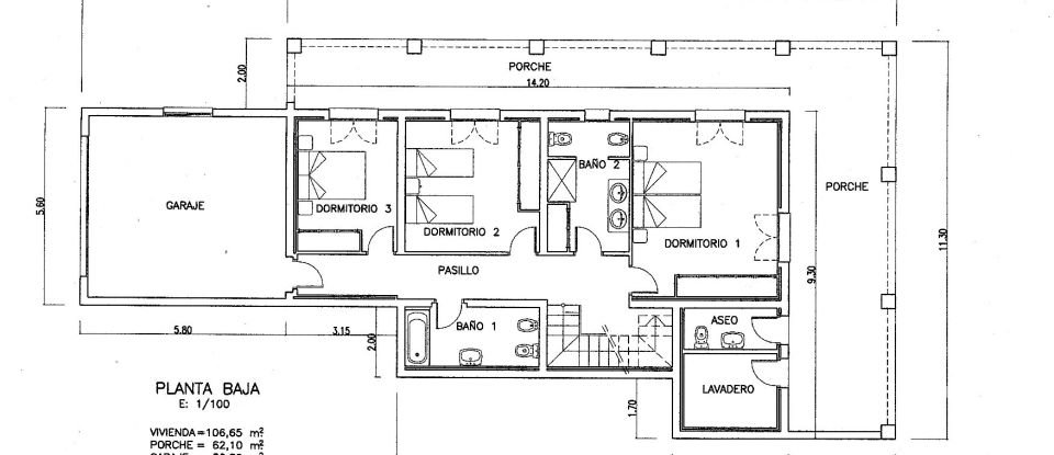 Casa 4 habitaciones de 313 m² en Pego (03780)