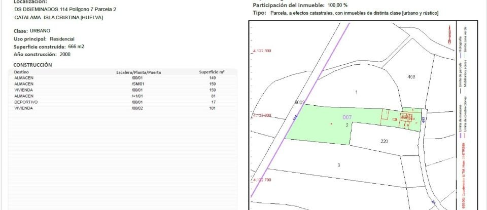 Châlet 8 chambres de 666 m² à La Redondela (21430)