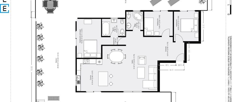 Apartment 3 bedrooms of 119 m² in Dénia (03700)