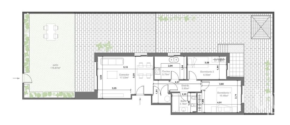 Pis 2 habitacions de 51 m² a Urbanitzacio Cunit-Diagonal (43881)