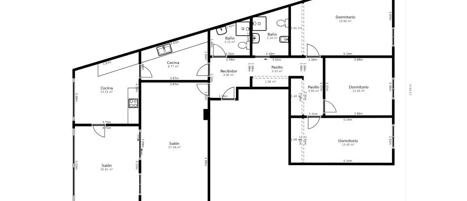 Pis 3 habitacions de 102 m² a Alicante/Alacant (03009)