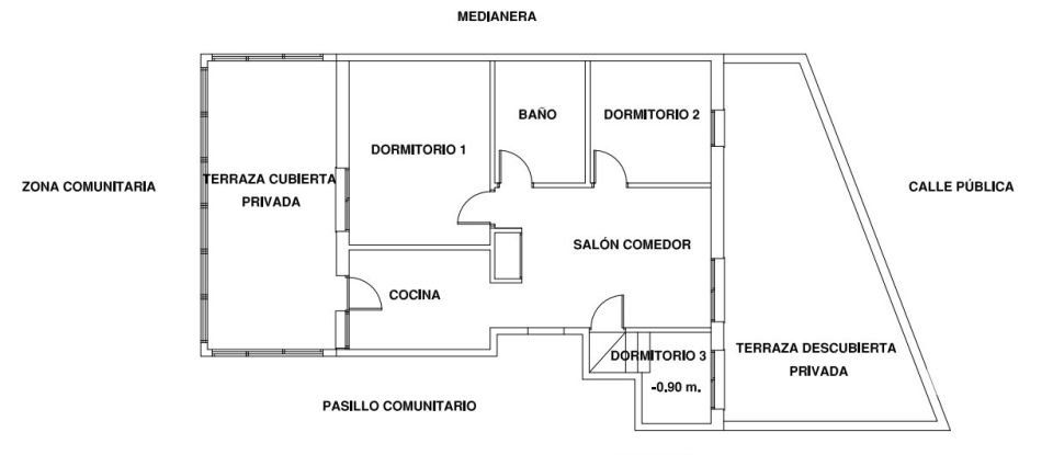 Pis 3 habitacions de 80 m² a Alcossebre (12579)