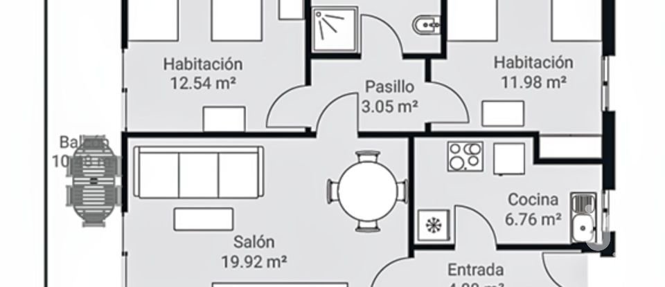 Pis 2 habitacions de 80 m² a Benidorm (03503)