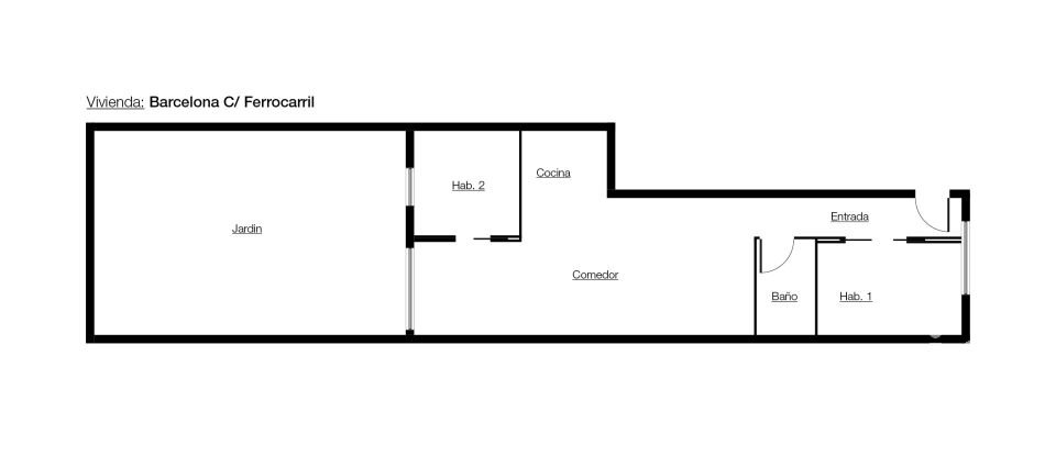 Pis 2 habitacions de 61 m² a Barcelona (08005)