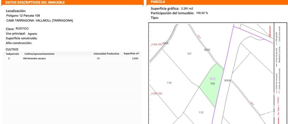 Terrain de 2 633 m² à Vallmoll (43144)