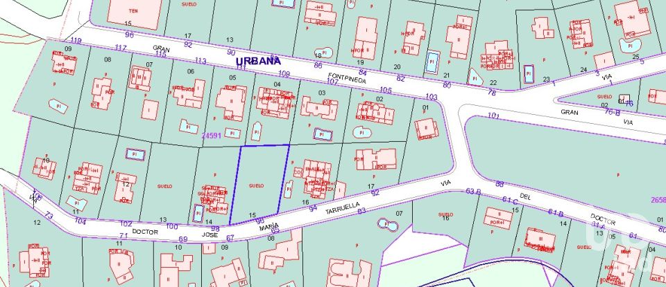 Land of 802 m² in Urbanitzacio Fontpineda Urbanización (08753)