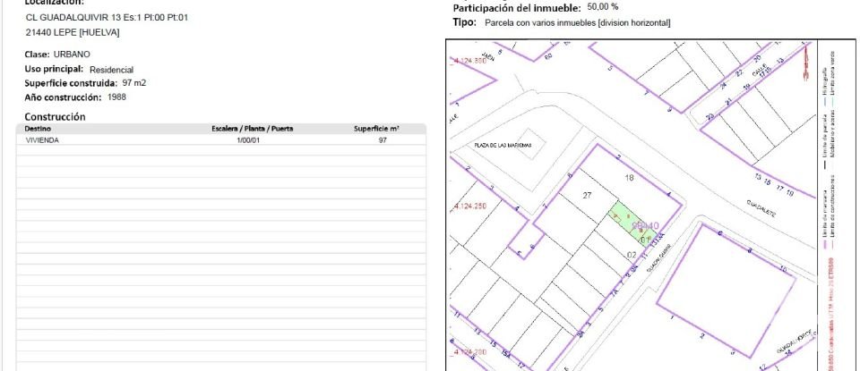 Gîte 3 chambres de 97 m² à Lepe (21440)