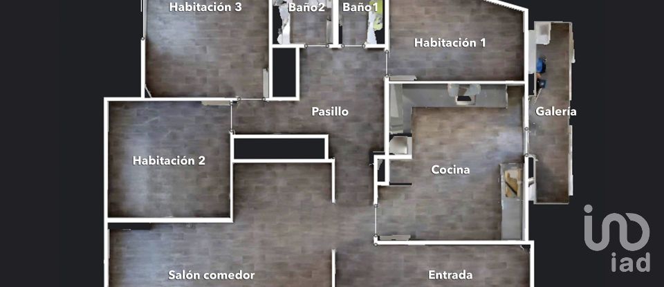 Pis 3 habitacions de 111 m² a L'Alcudia de Crespins (46690)