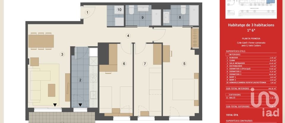 Pis 3 habitacions de 105 m² a Sabadell (08203)