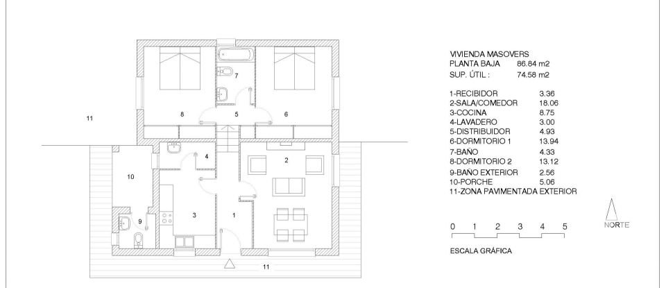 Casa de campo 6 habitaciones de 500 m² en Sant Iscle de Vallalta (08359)