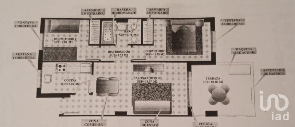 Piso 2 habitaciones de 61 m² en Oropesa/Oropesa del Mar (12594)