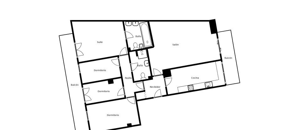 Piso 4 habitaciones de 109 m² en L'Hospitalet de Llobregat (08901)