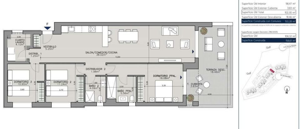 Apartment 2 bedrooms of 95 m² in La Línea de la Concepción (11300)