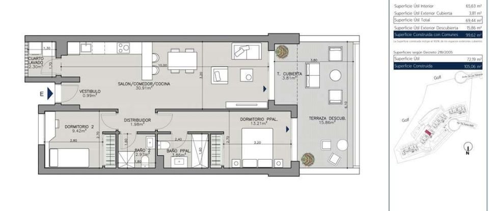 Apartment 2 bedrooms of 95 m² in La Línea de la Concepción (11300)