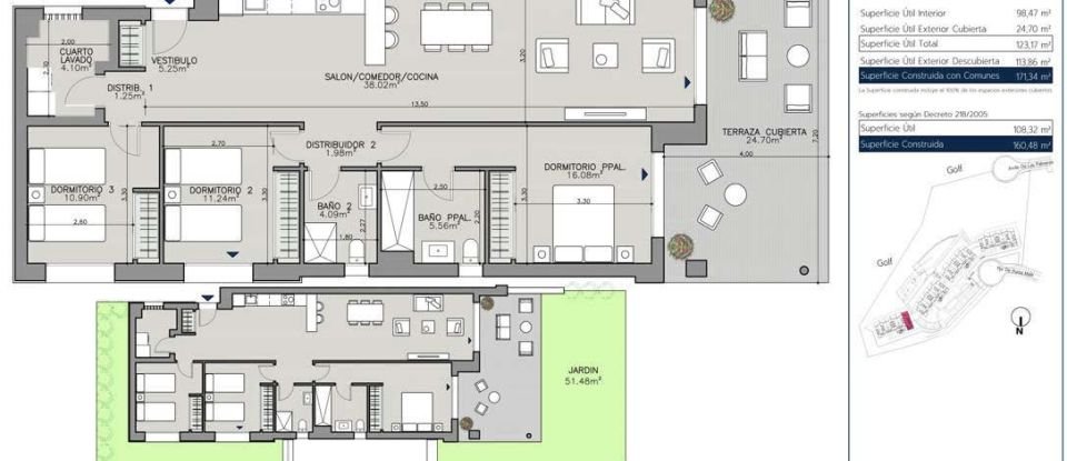 Apartment 2 bedrooms of 95 m² in La Línea de la Concepción (11300)