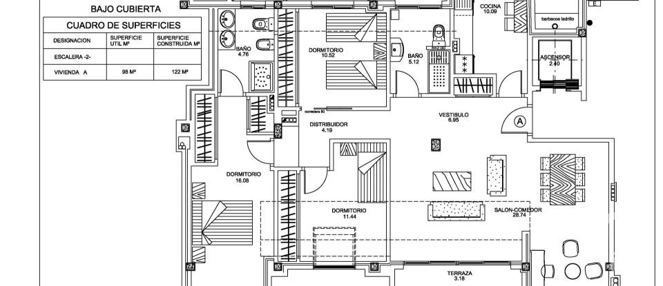 Piso 3 habitaciones de 122 m² en Pontevedra (36003)