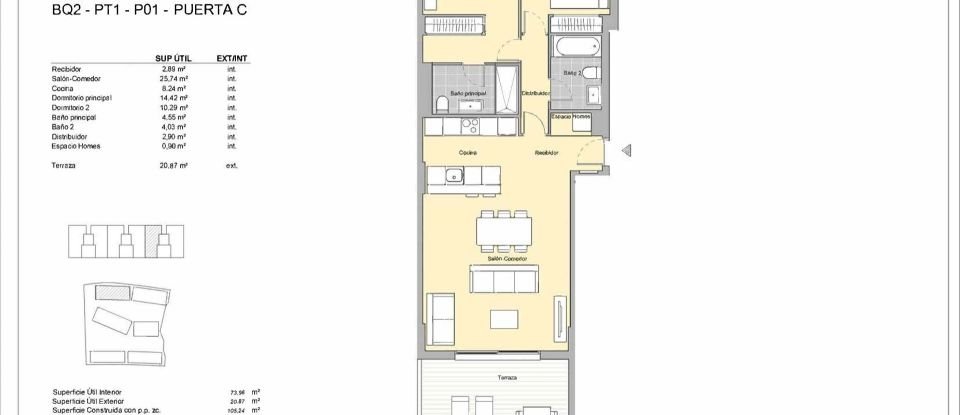 Appartement 2 chambres de 105 m² à Estepona (29680)