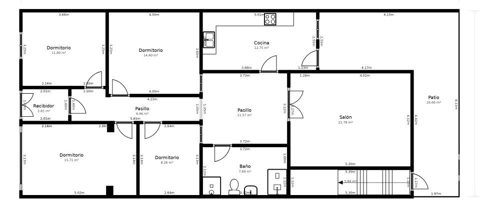 Casa 3 habitaciones de 110 m² en Chiclana de la Frontera (11130)