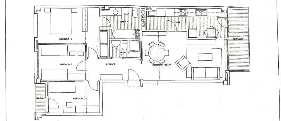 Appartement 3 chambres de 76 m² à Vilanova i la Geltrú (08800)