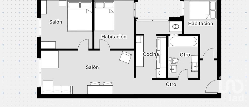 Piso 3 habitaciones de 69 m² en Vilanova i la Geltrú (08800)