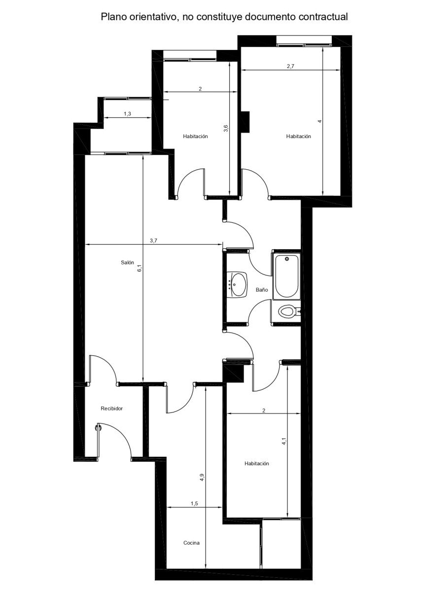 Pis 3 habitacions de 98 m² a Barcelona (08028)