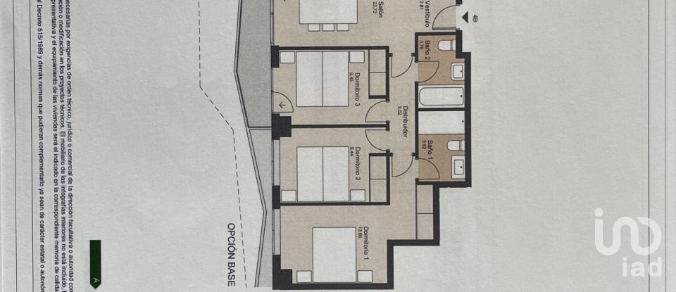 Pis 3 habitacions de 117 m² a Cabo de Las Huertas (03540)