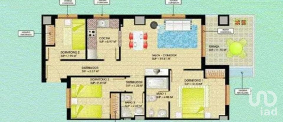 Pis 3 habitacions de 69 m² a Oropesa/Oropesa del Mar (12594)