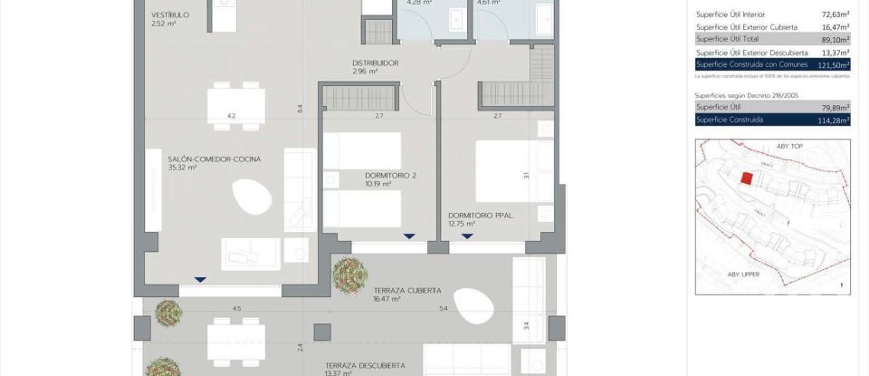 Pis 3 habitacions de 124 m² a Bahia Dorada (29693)