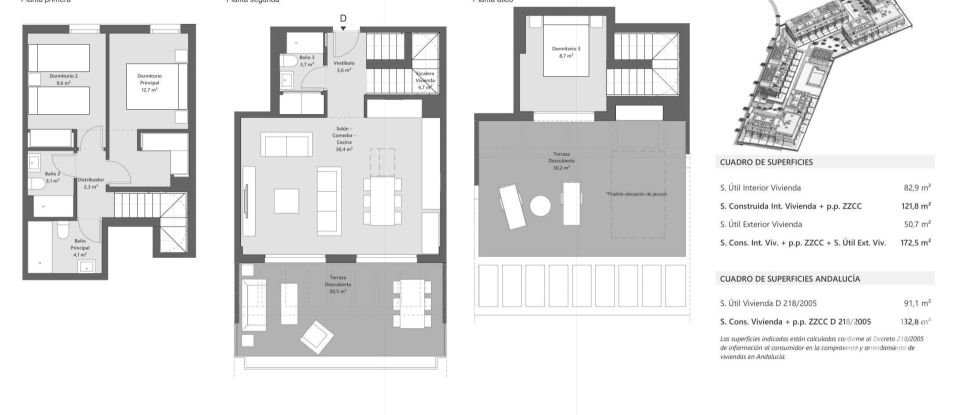 Pis 3 habitacions de 134 m² a Cancelada (29688)