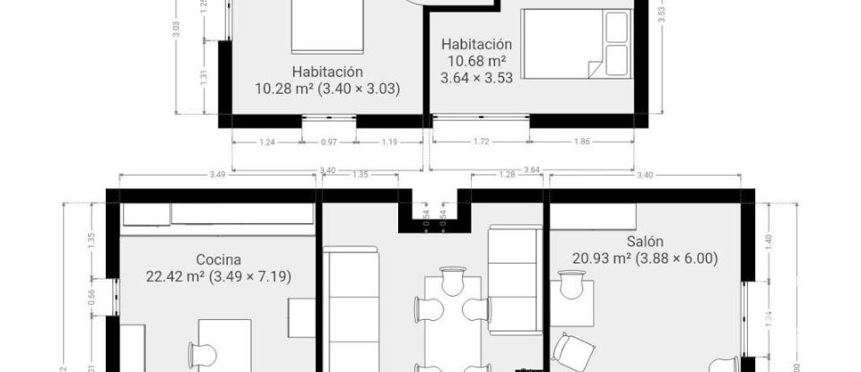 Chalet 4 habitaciones de 384 m² en Ondara (03760)