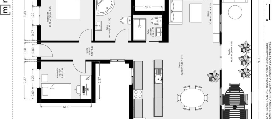 Appartement 2 chambres de 90 m² à Xabia/Javea (03730)